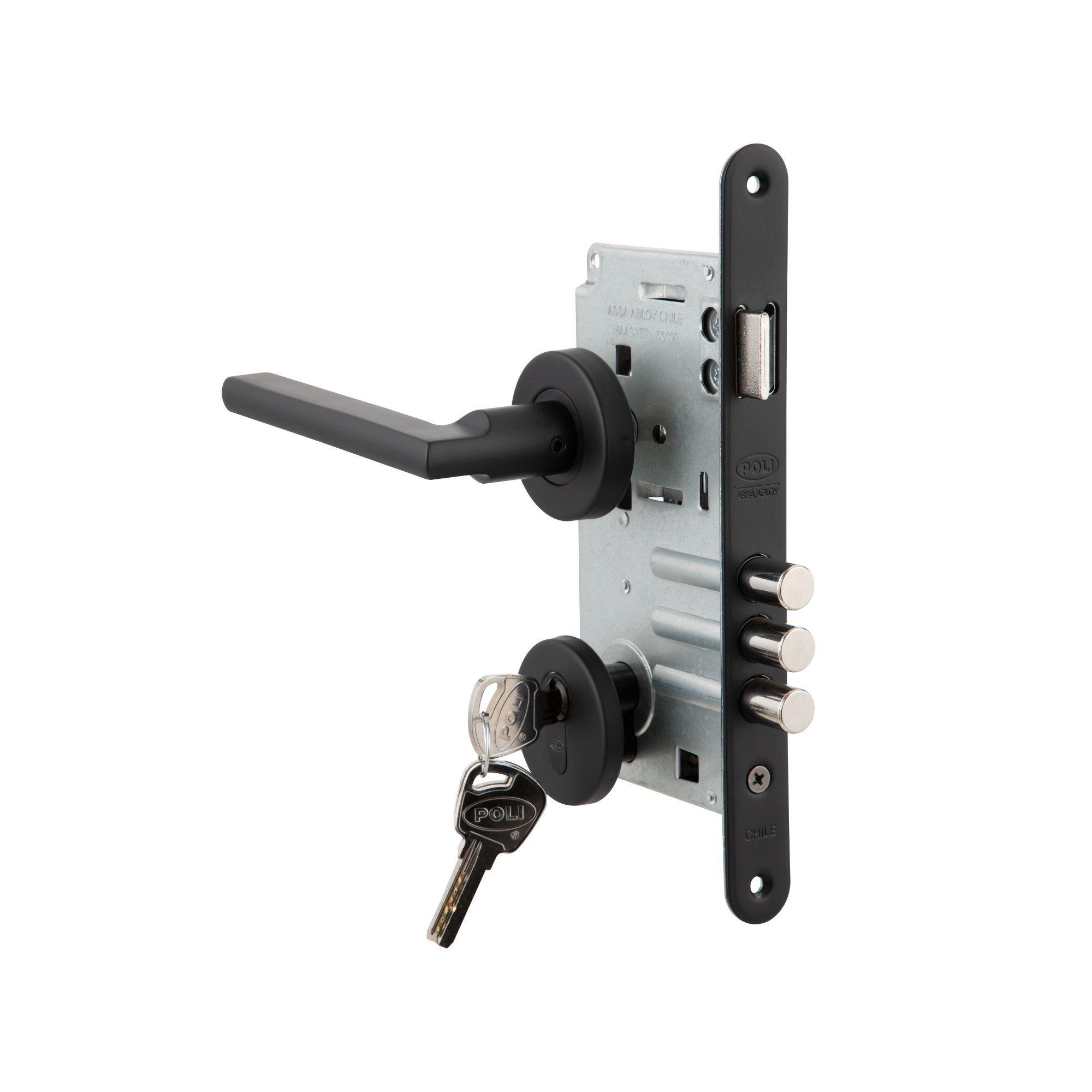 Cerradura Embutida Milano Black B60 Acceso 1/2-3