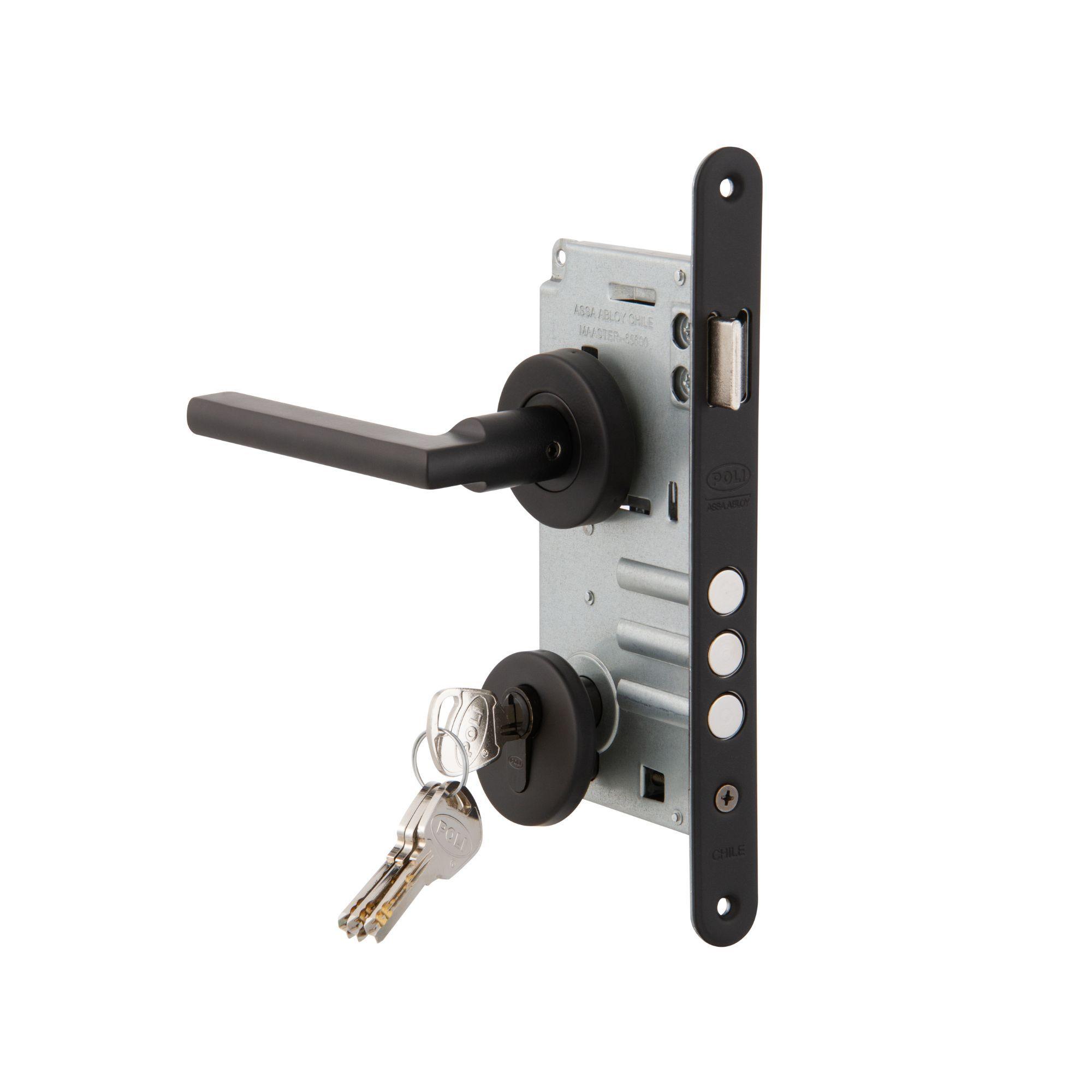 Cerradura Embutida Milano Black B60 Acceso 1/2-4