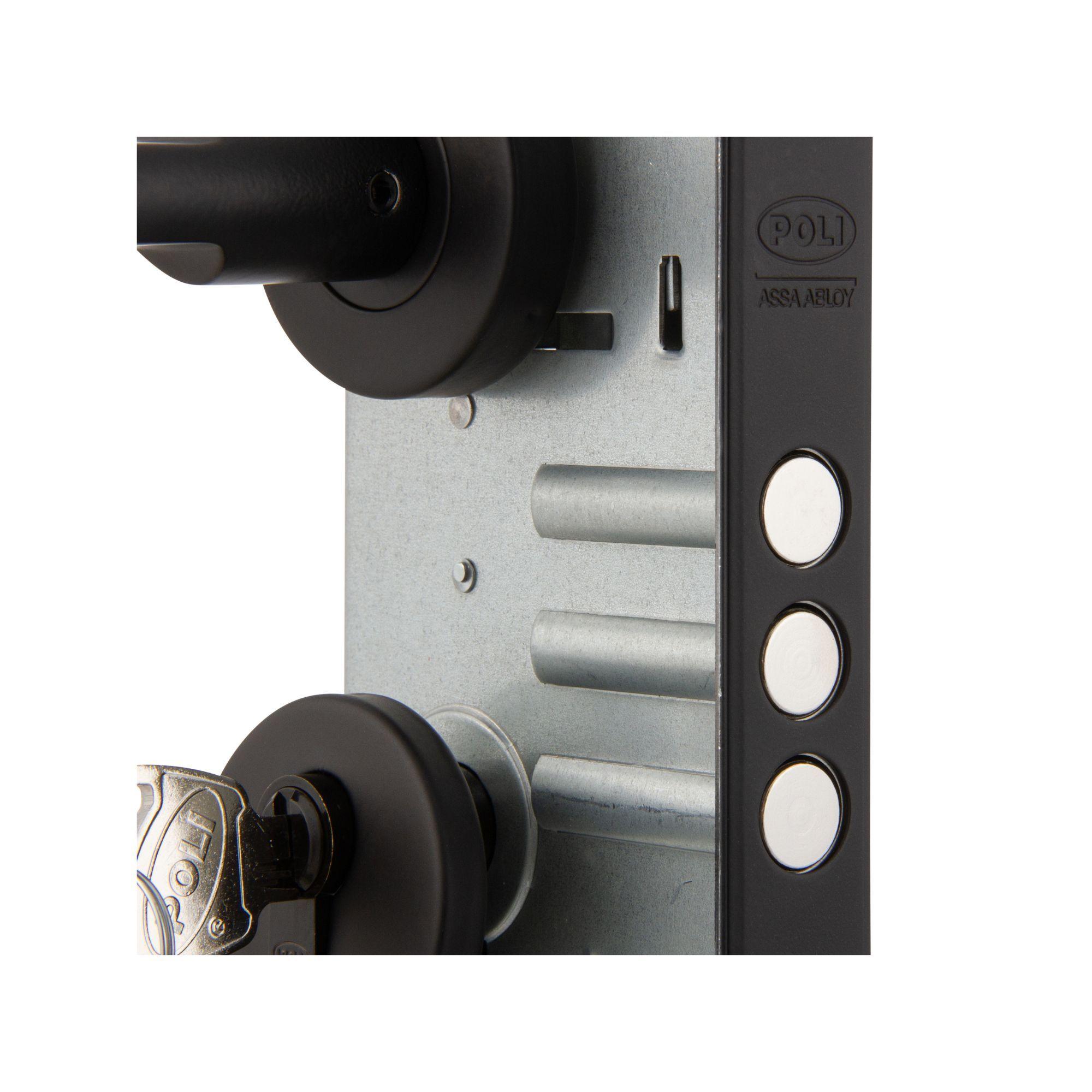 Cerradura Embutida Milano Black B60 Acceso 1/2-6