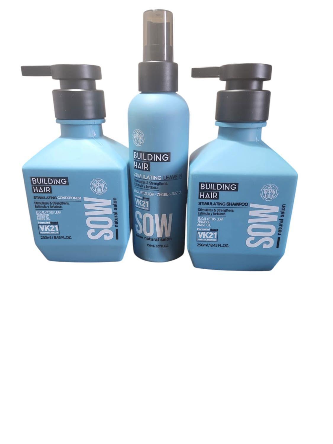 kit Building Hair Shampoo + Acondicionador 250ML Y Estimulante Capilar 150ml-0