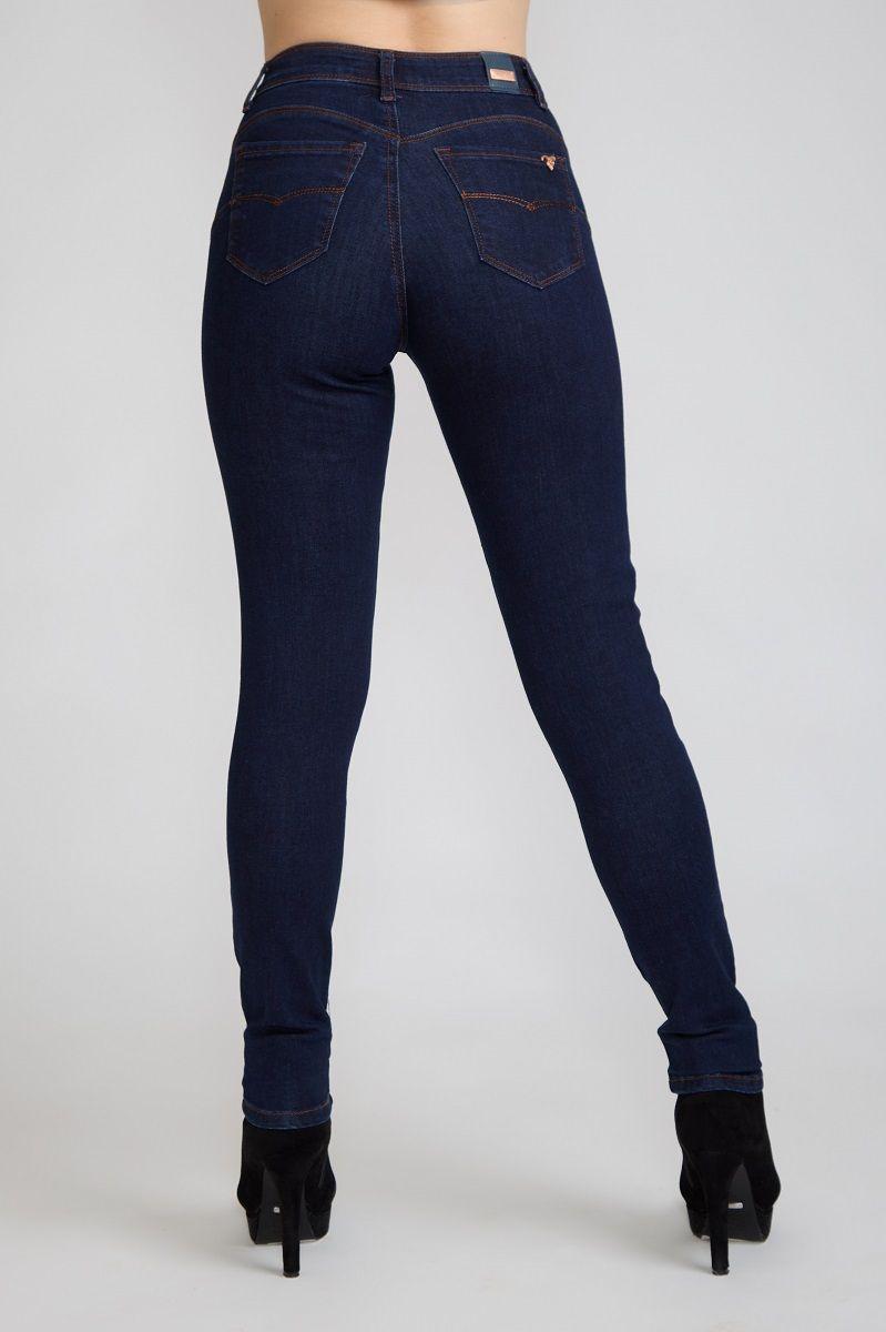 Jeans Pitillo Bordado Azul Tentation-3