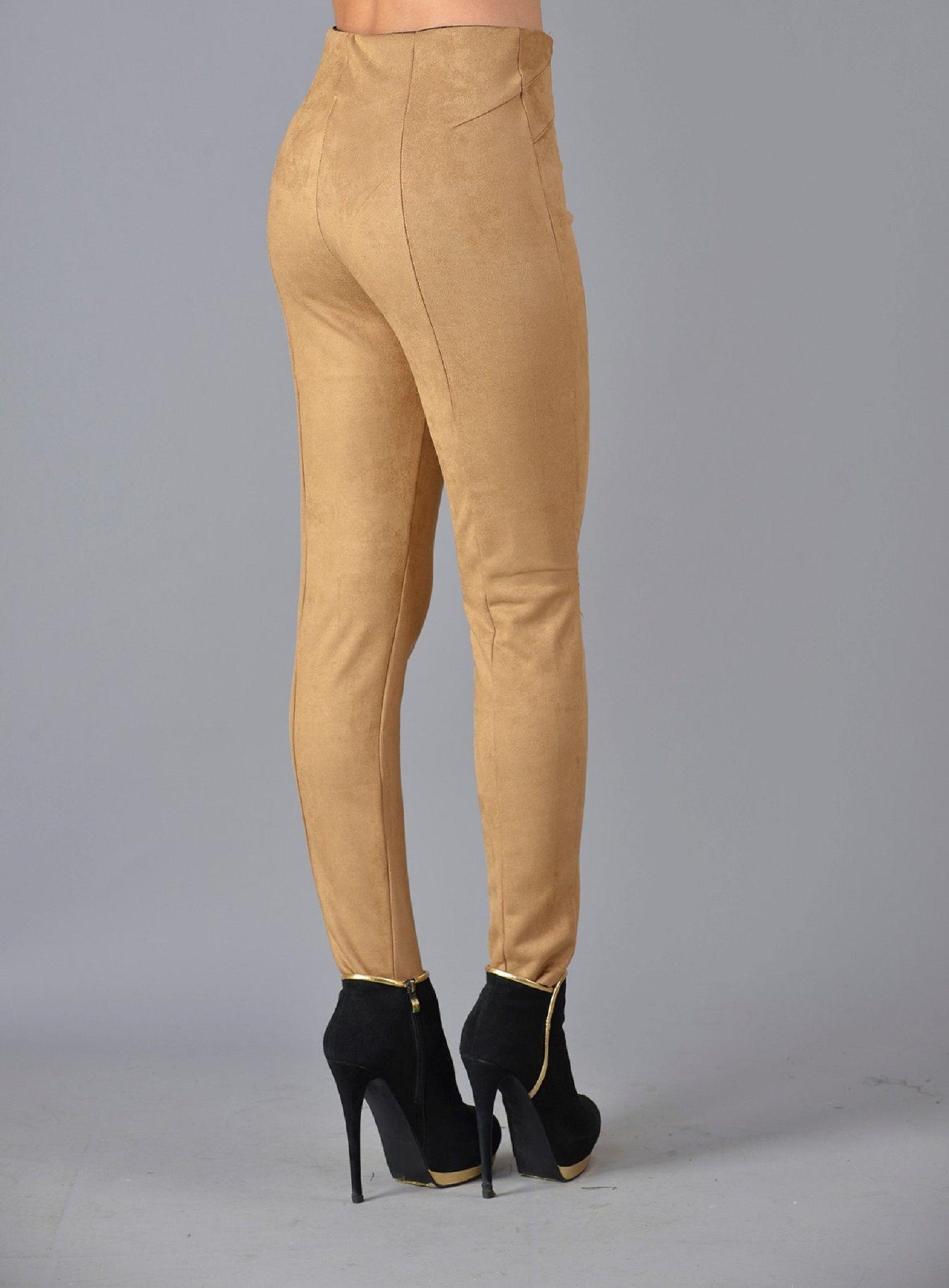 Calza suede cortes beige-2
