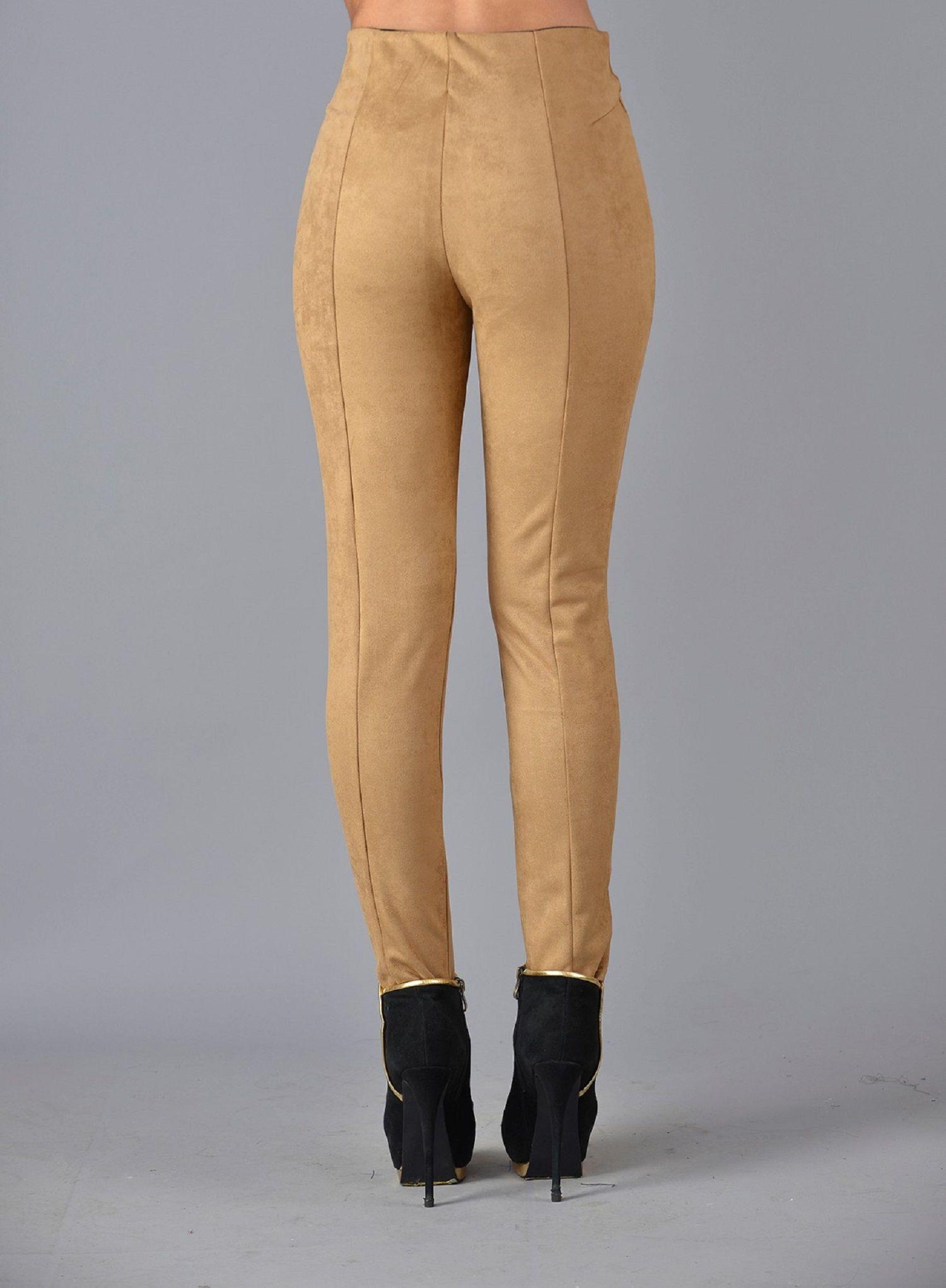 Calza suede cortes beige-1