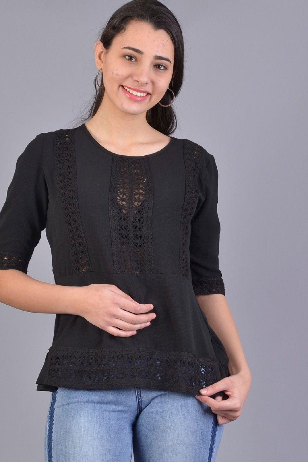 Bluson crochet negro-0