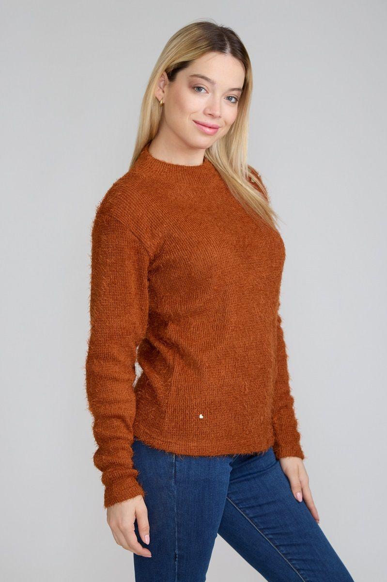 Sweater Peludo Camel Tentation  -1