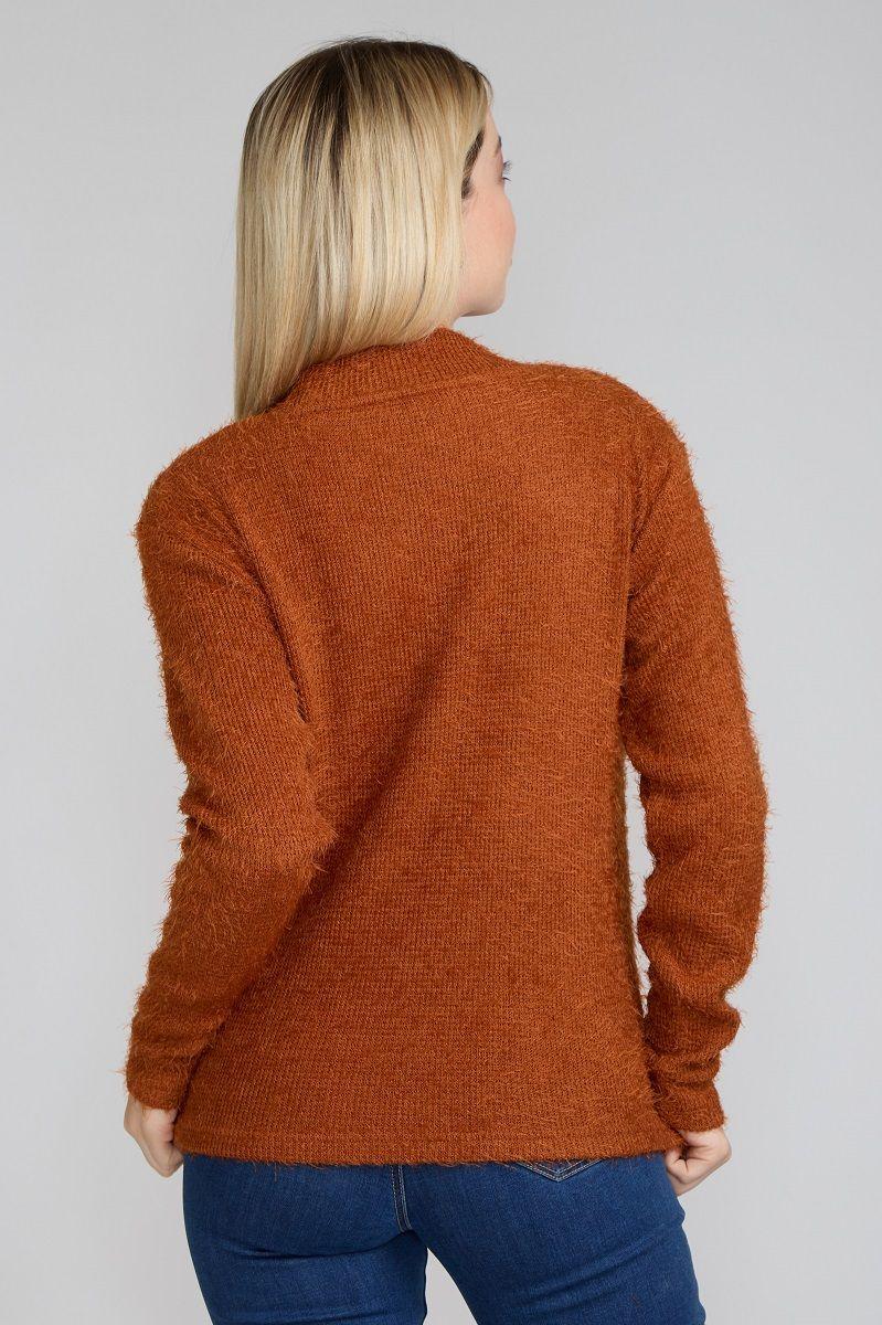 Sweater Peludo Camel Tentation  -2