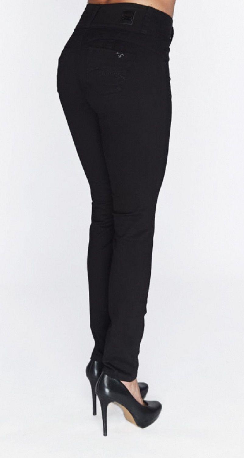 Pantalon gabardina t.a. pitillo negro-2