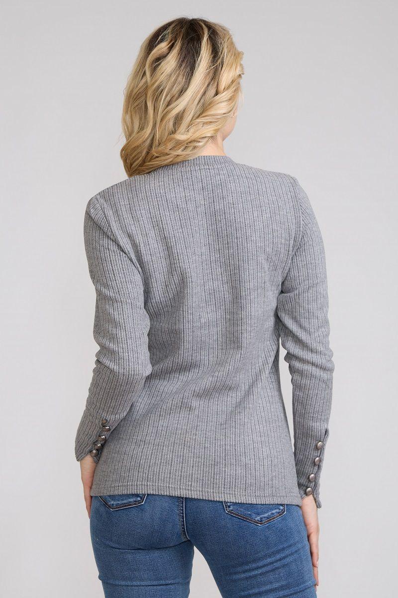Polera Acanalada Gamuza Gris Tentation-2