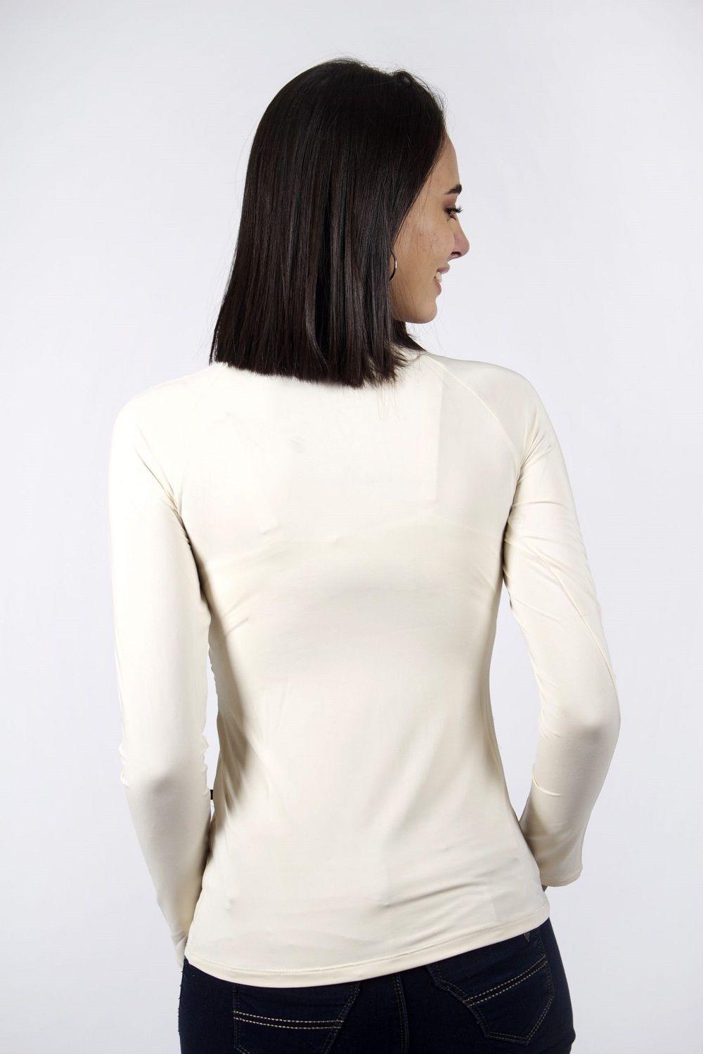 Polera cruzada anillo beige-2