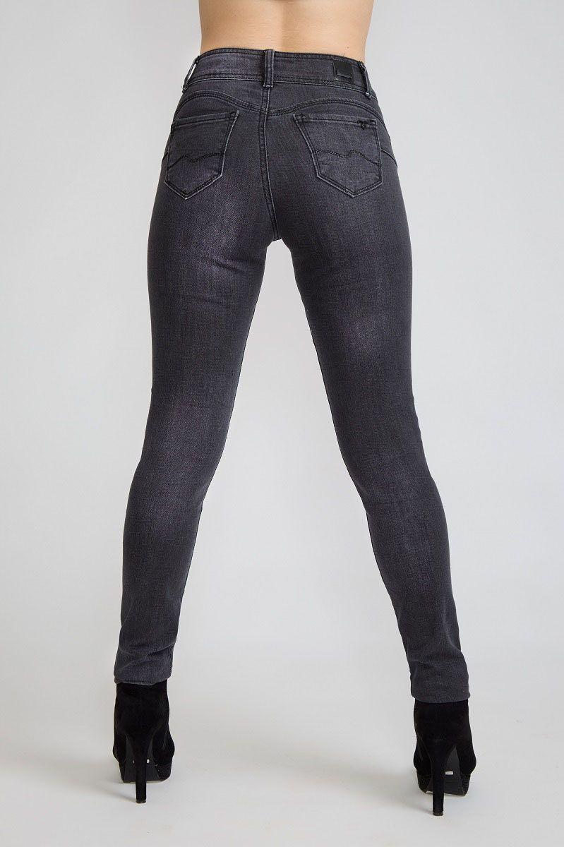 Jeans Pitillo Focalizado Gris Tentation-2