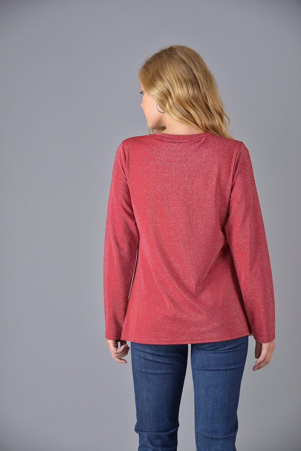 Polera printer lurex burdeo-1