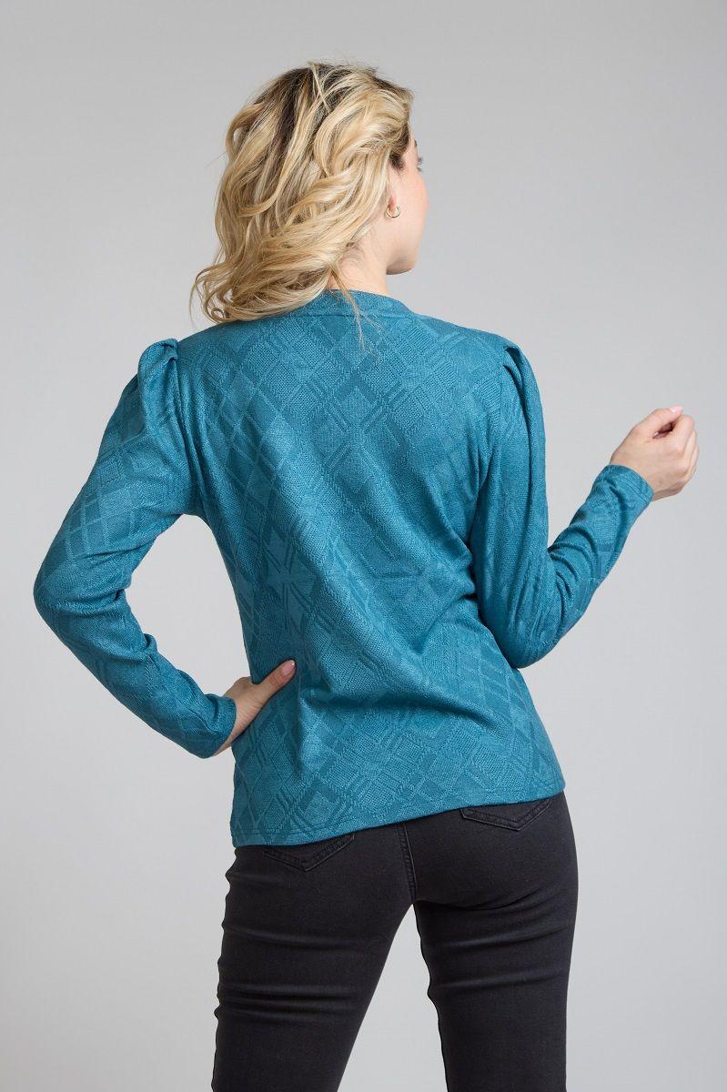 Sweater Jacquard Petroleo Tentation-2