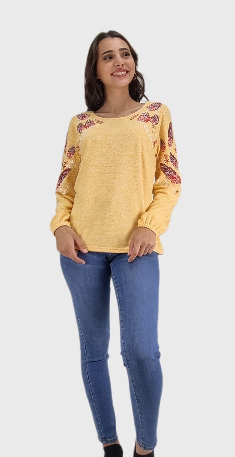 Polera bordada-0