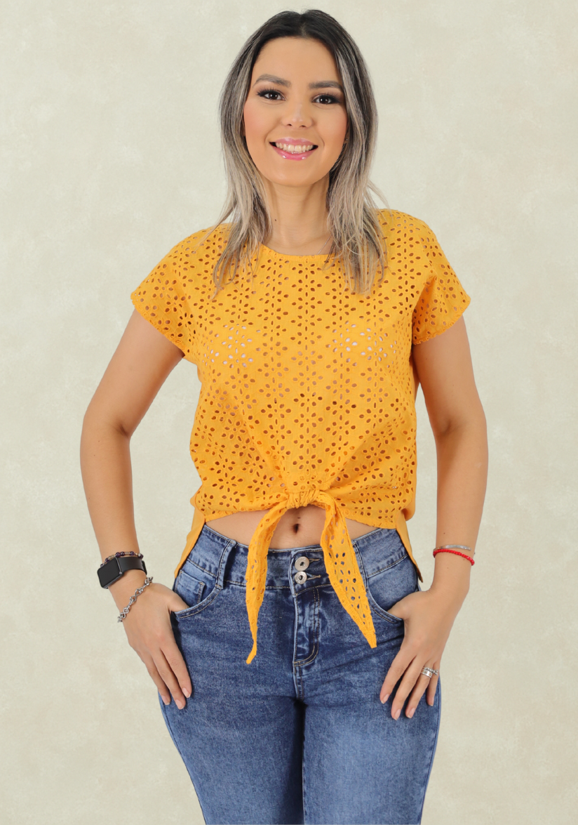 Bluson Broderie Mostaza Tentation-0