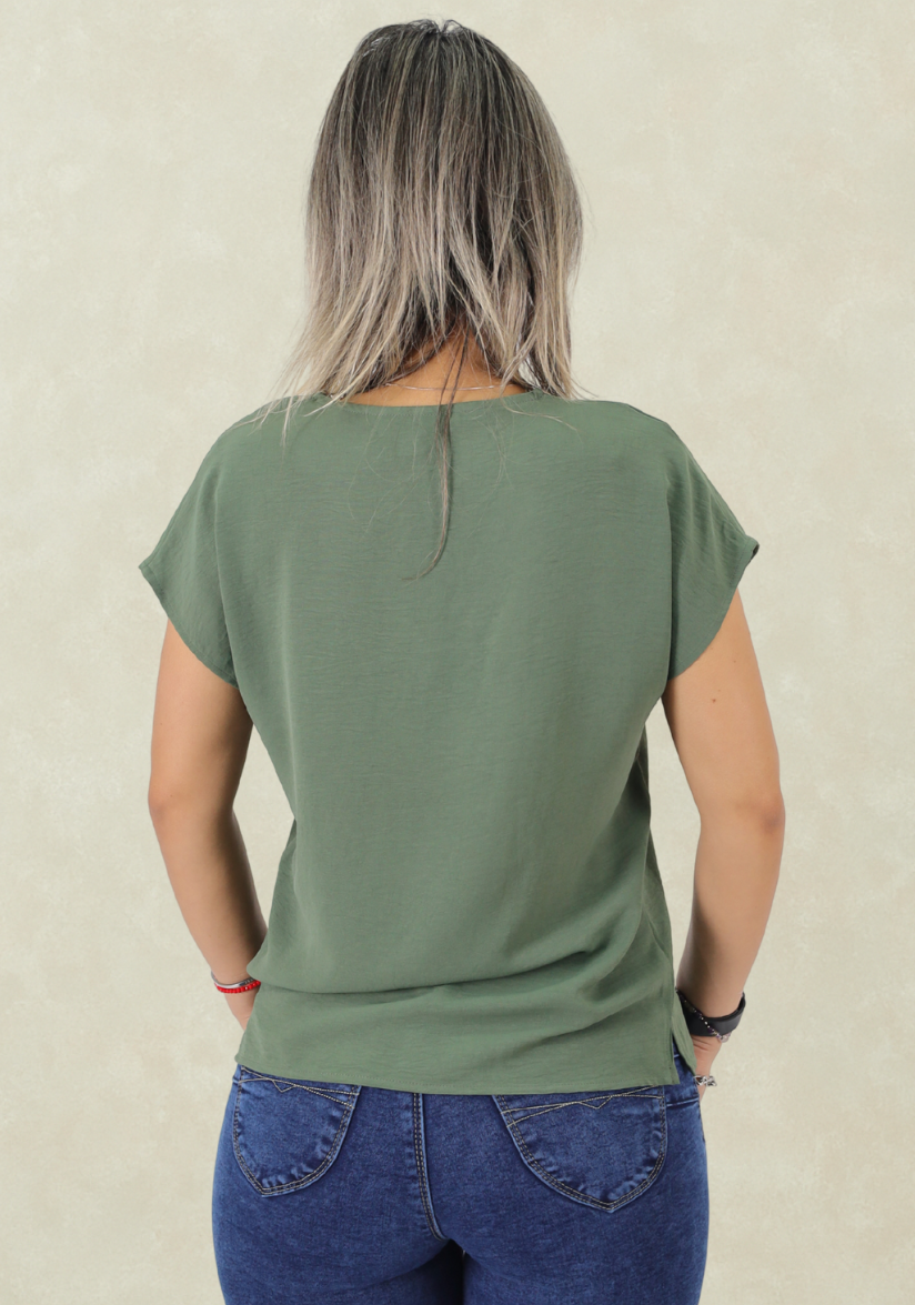 Bluson  Aplic. Macrame Verde Tentation-2