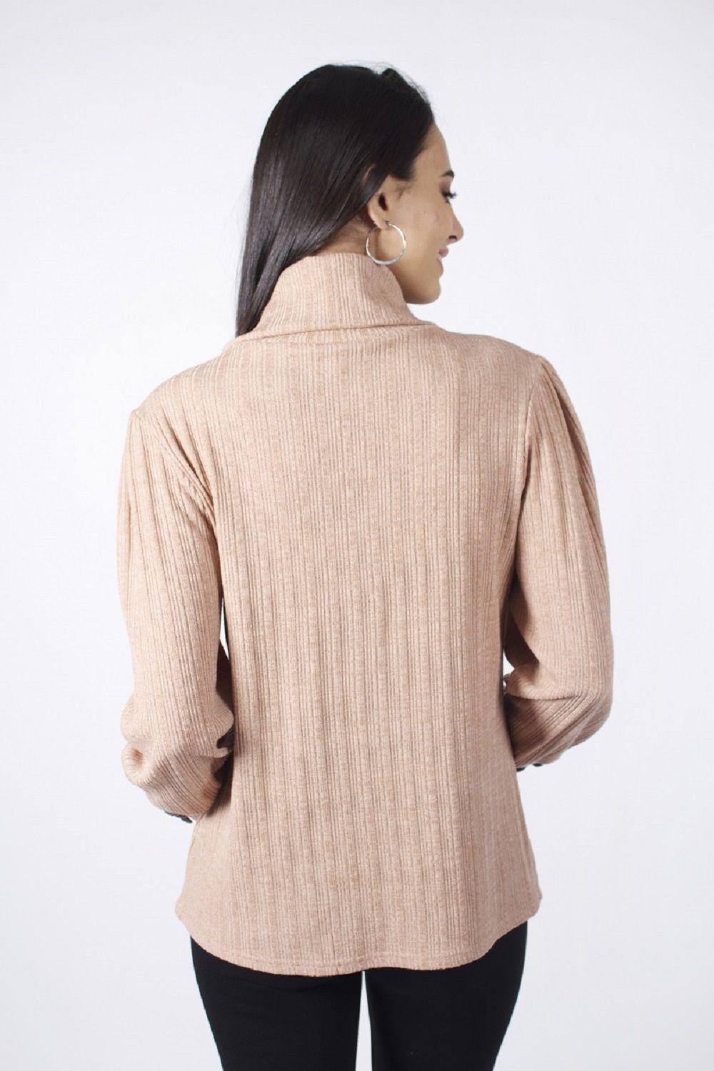 Sweater cuello alto beige-2