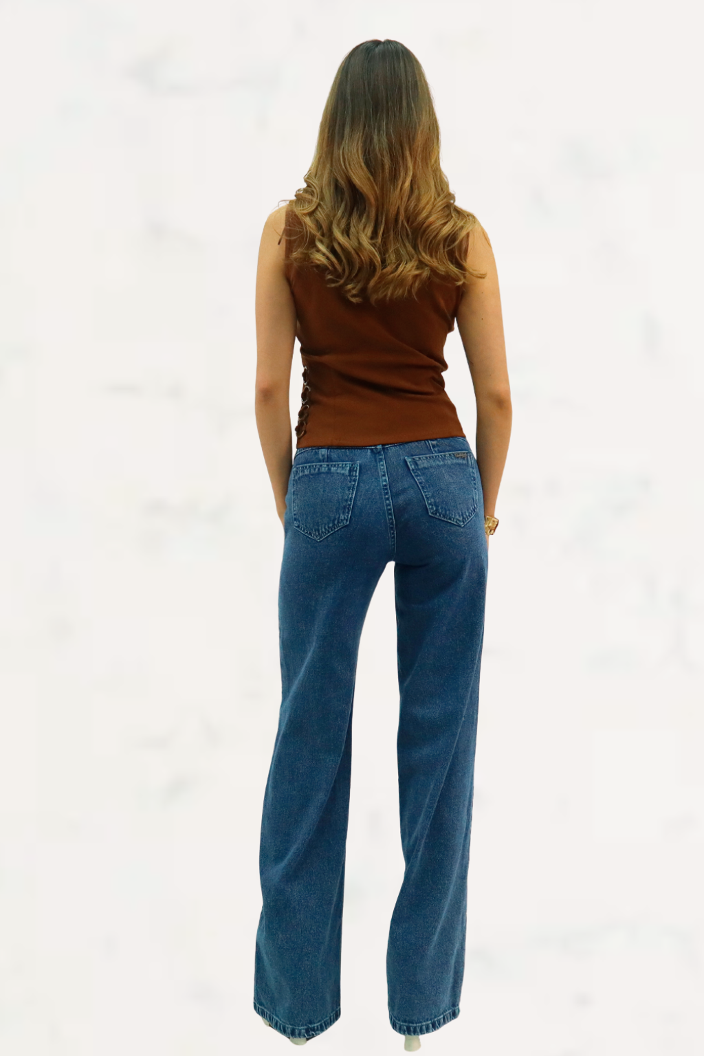 Wide Leg Tachas Rigido -2