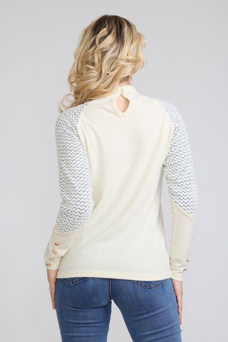 Sweater Manga Angora Crudo Tentation-2