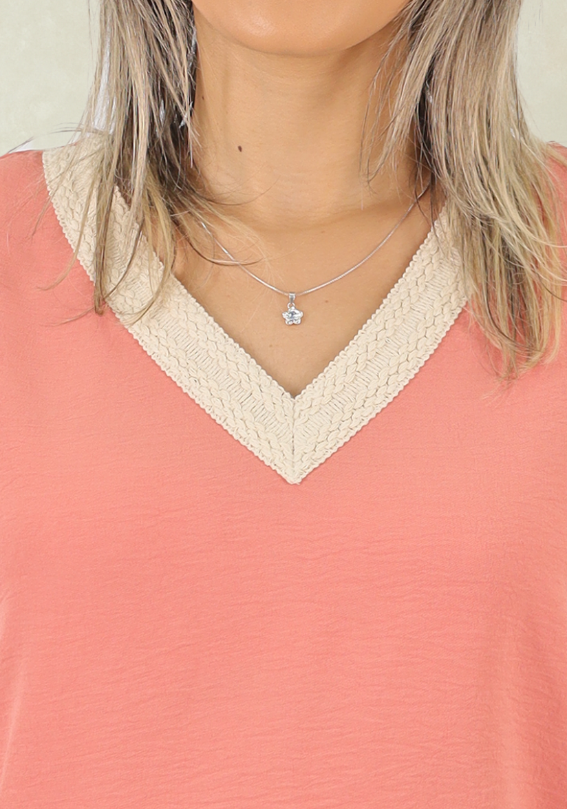 Bluson  Aplic. Macrame Damasco Tentation-2