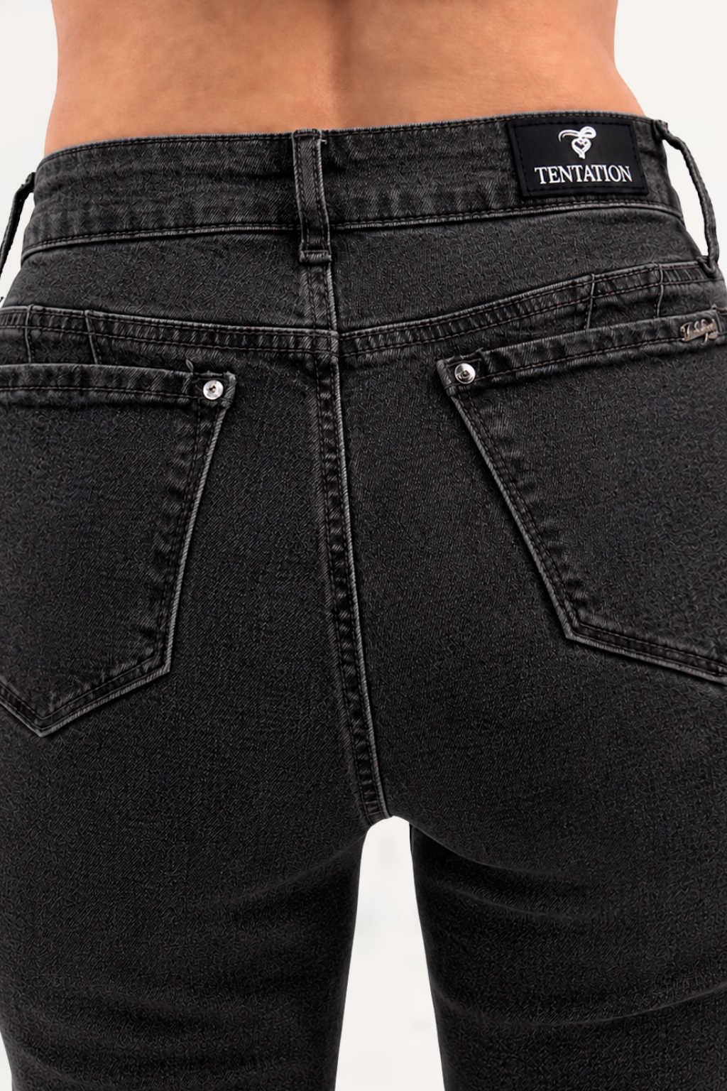 Jeans Recto Gravillado Elasticado-3