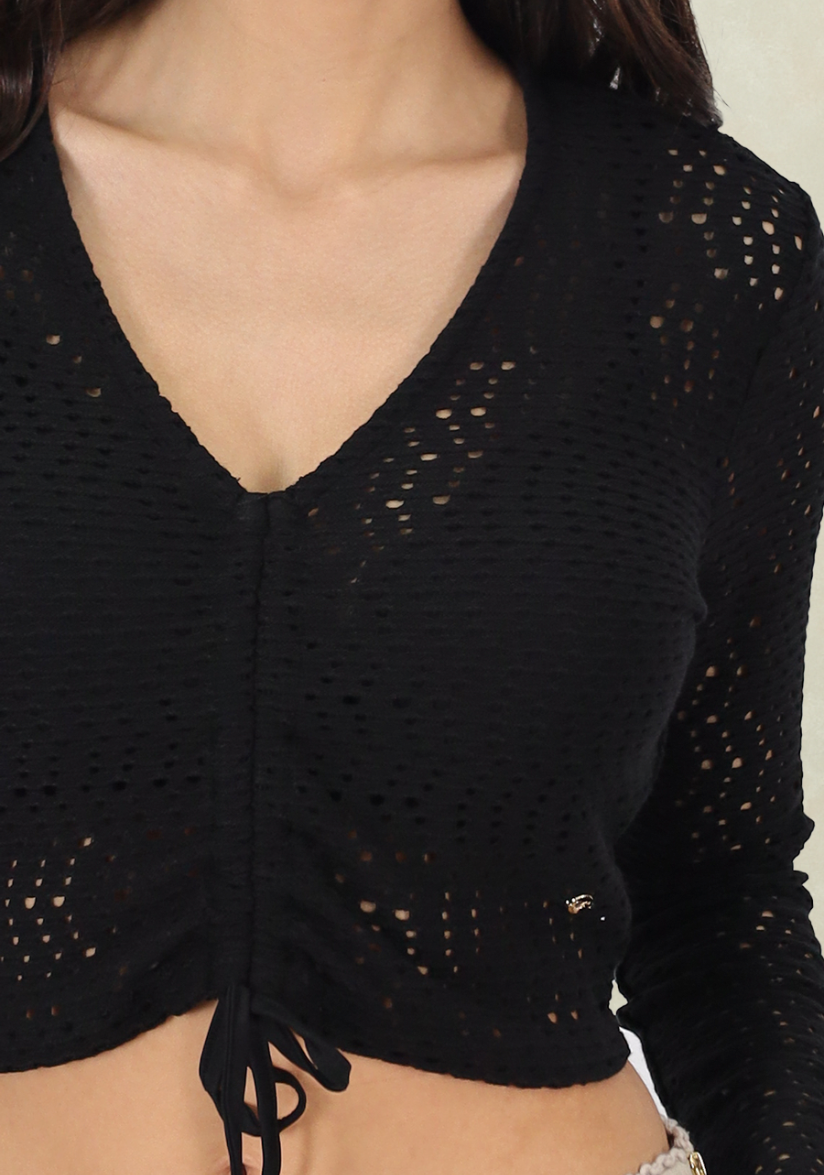 Top Crop Ajustable Negro Tentation-2