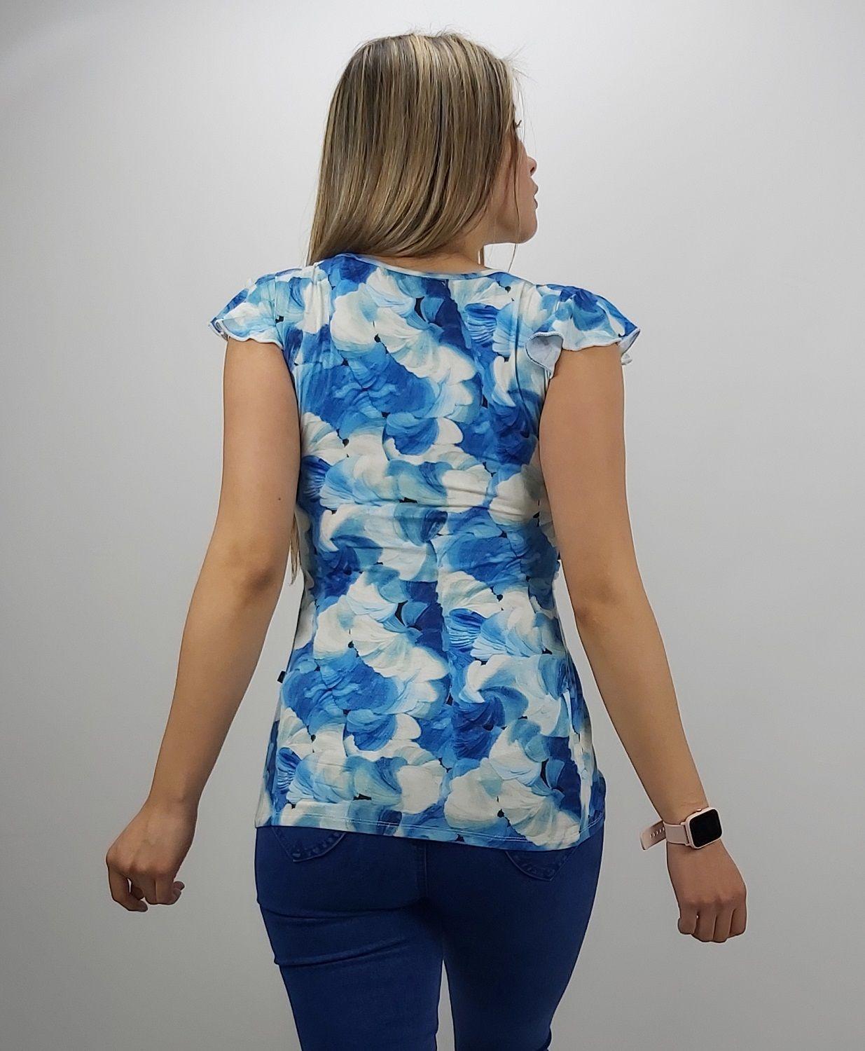 Polera manga mariposa azul-2