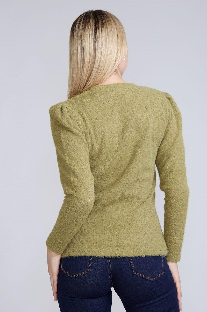 Sweater Angora Lurex Verde Tentation-2