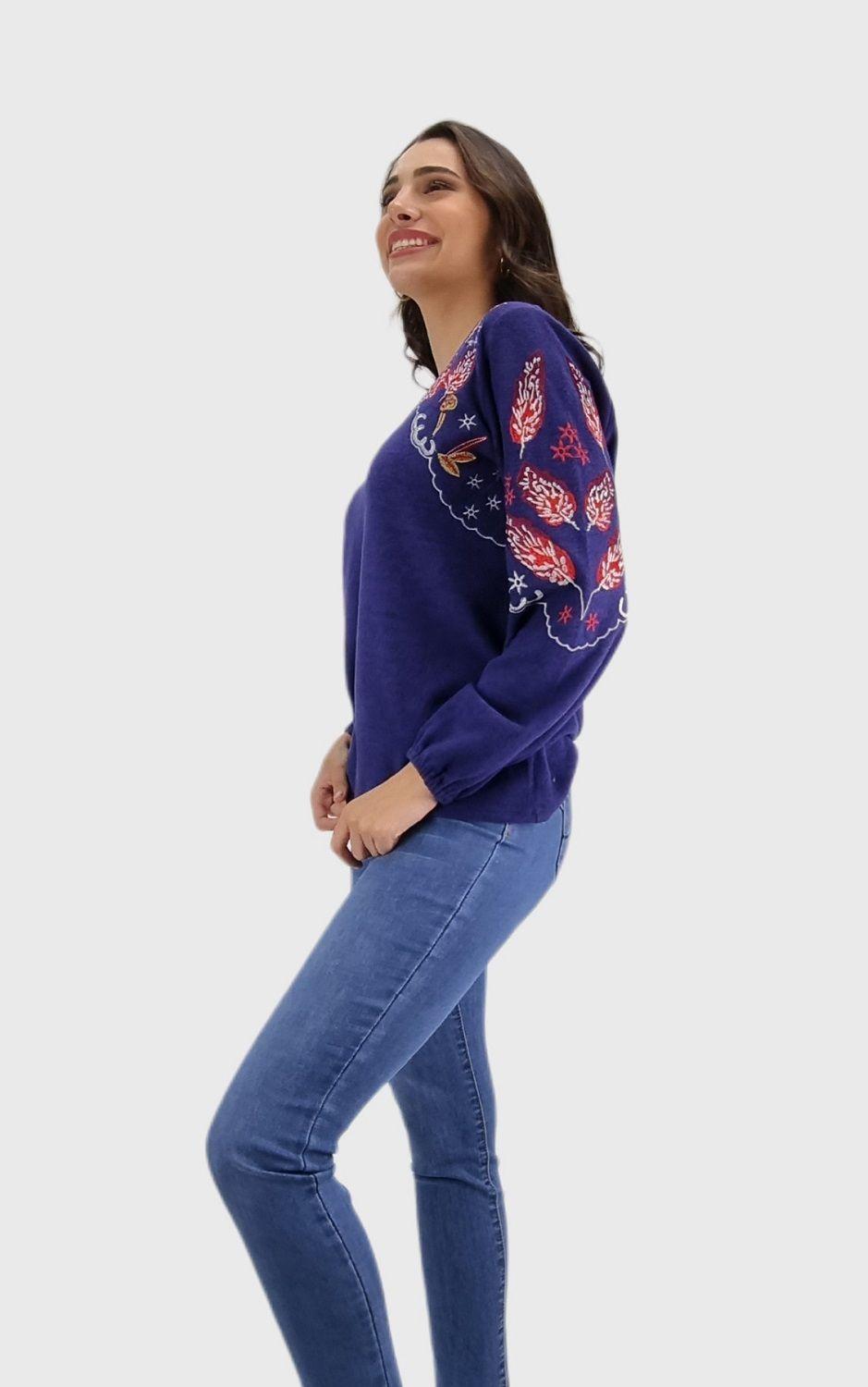 Polera bordada -2