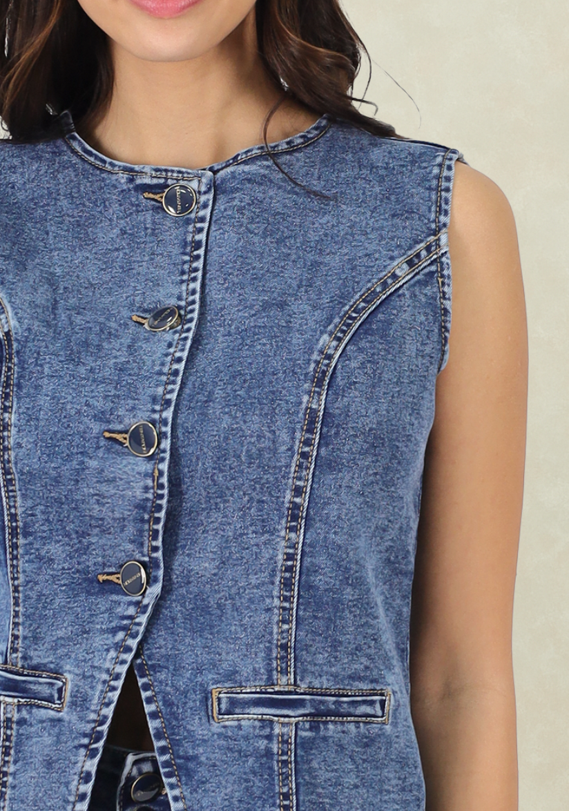 Gilet Medium Blue Tentation-2