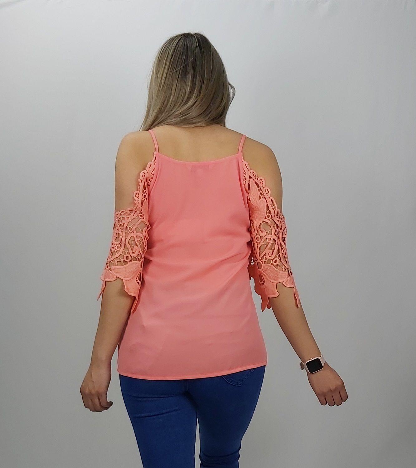 Polera crochet manga -2