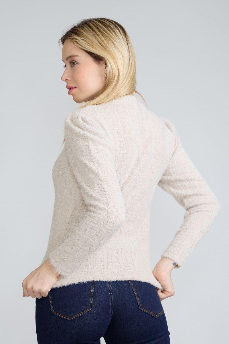 Sweater Angora Lurex Beige Tentation-2