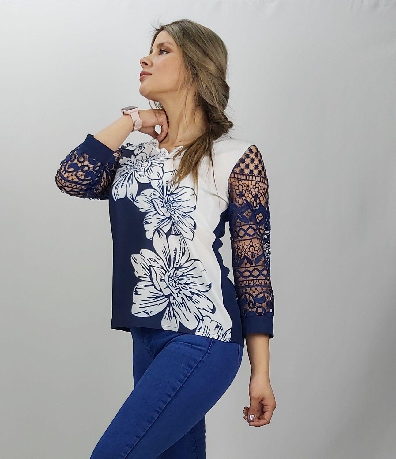 Polera printer flor-1