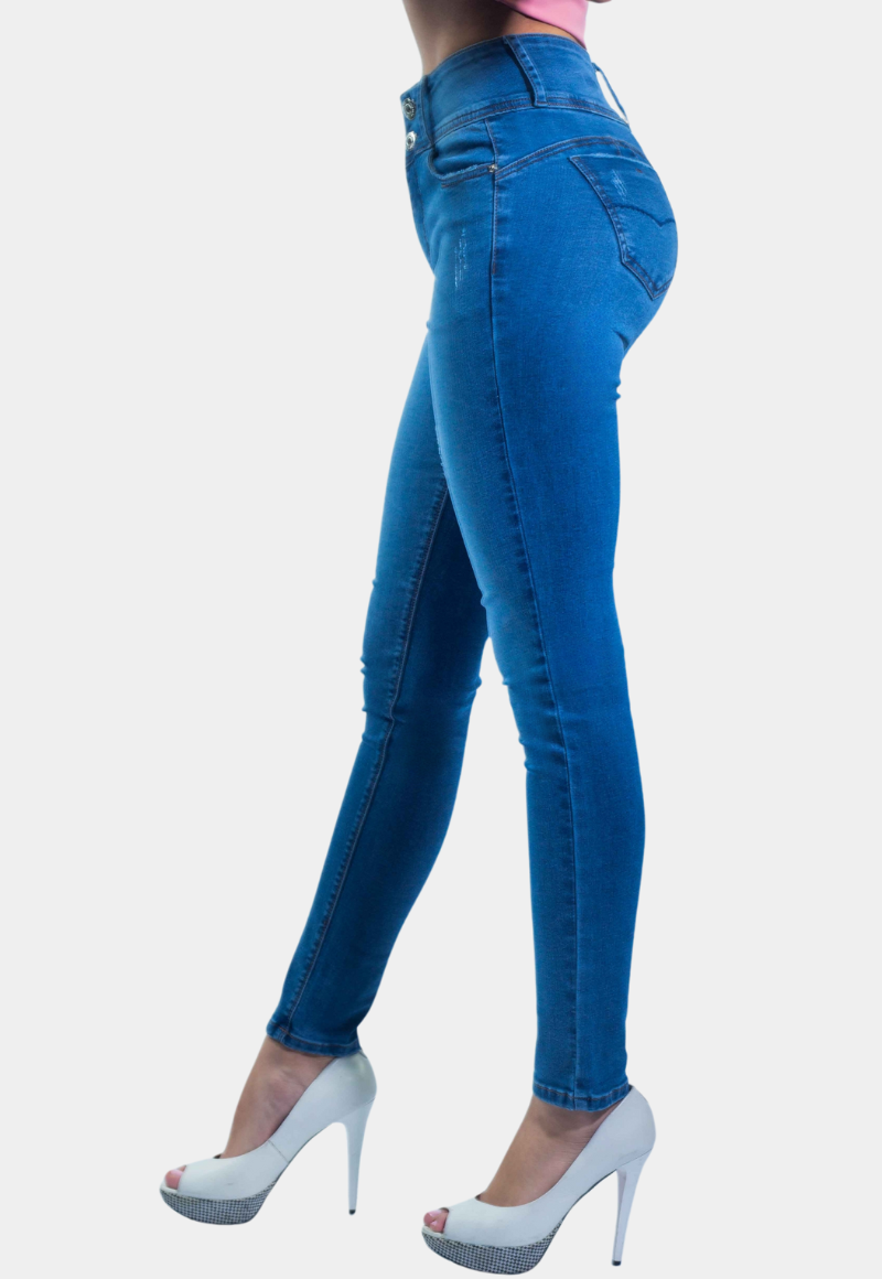 Jeans Pitillo Focalizado Dremel T.A. Push Up  Azul Tentation-2