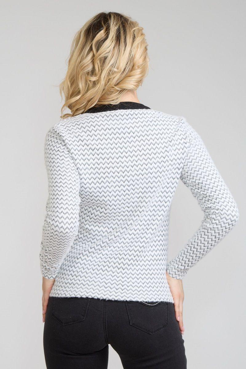 Sweater Angora Bicolor Black Tentation-2