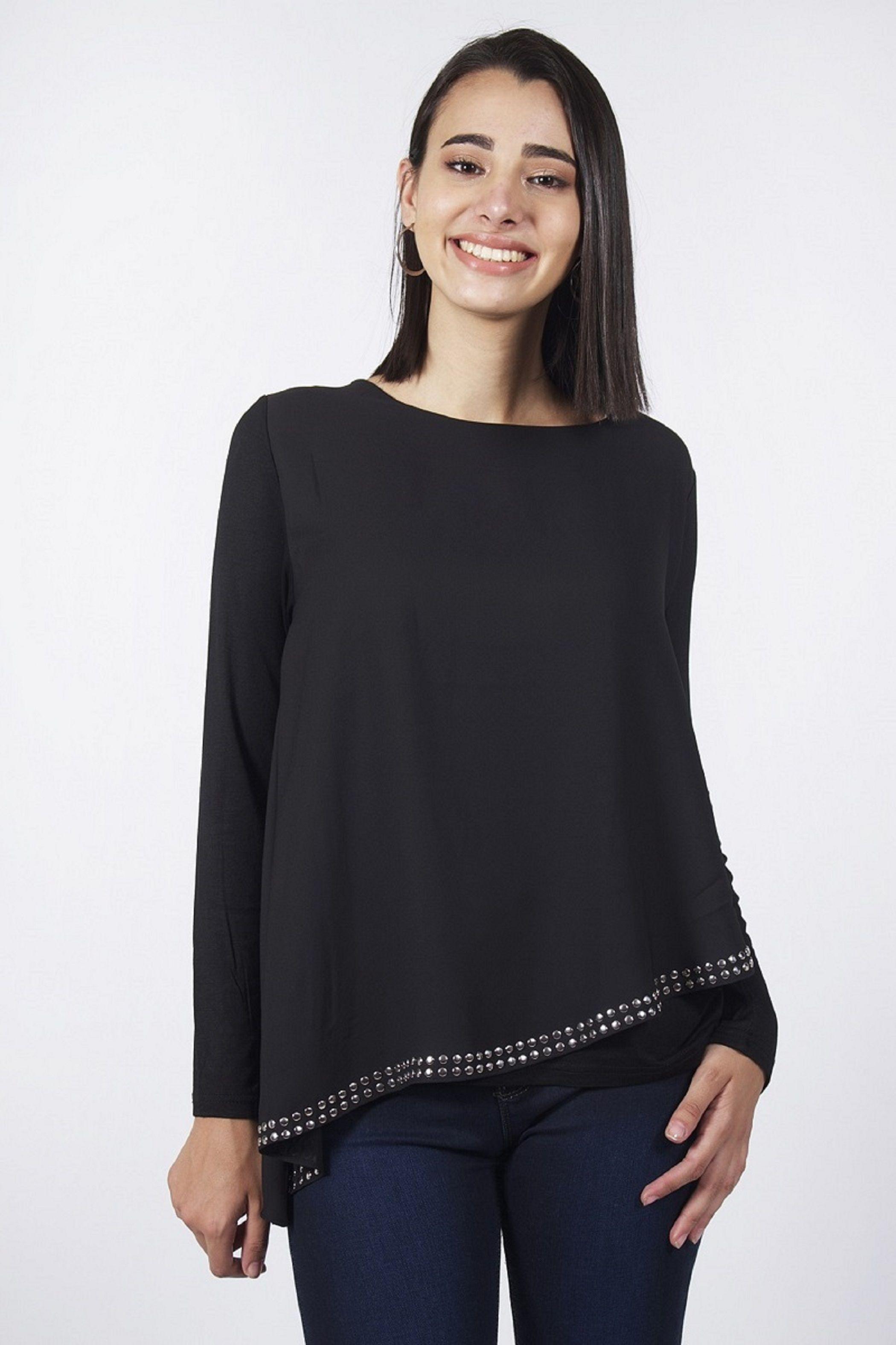 POLERA TRAPECIO TACHAS-2