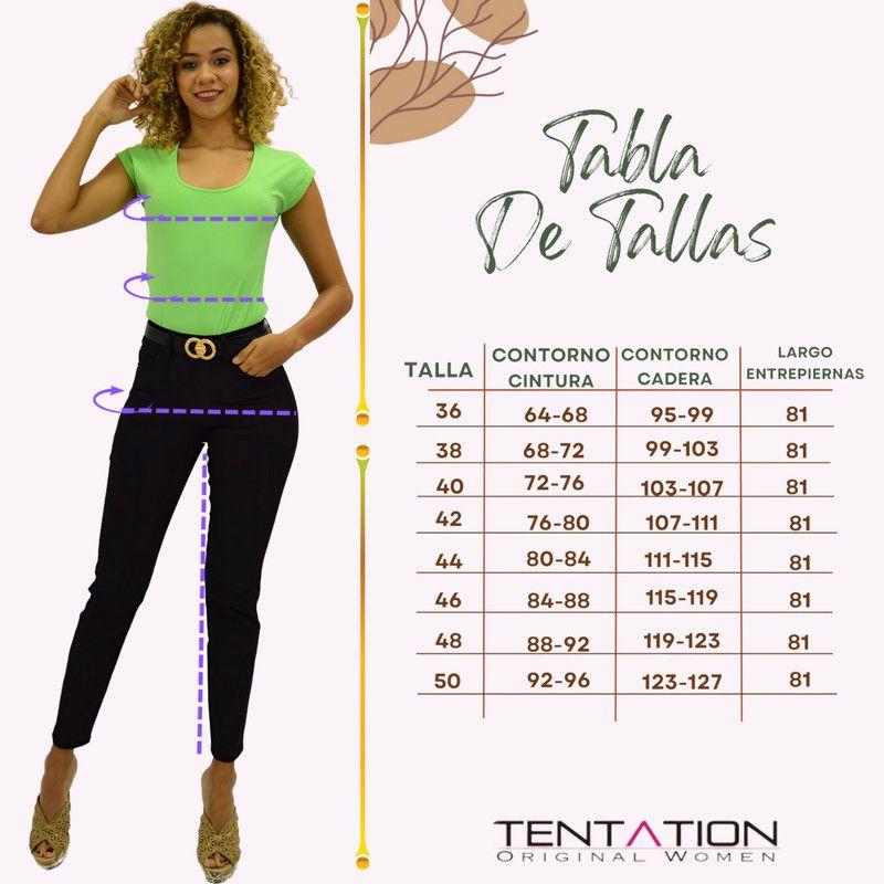 Jeans Cortes Pierna Flare Azul Tentation-3