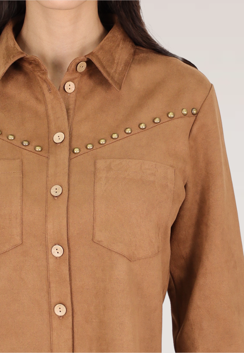 BLUSON SUEDE TACHAS CAFÉ TENTATION -2