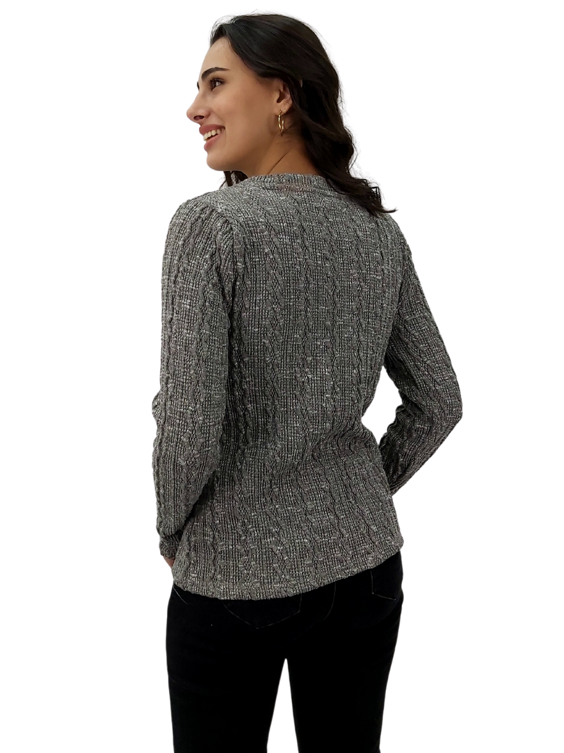 Sweater Texturizado Gris-2