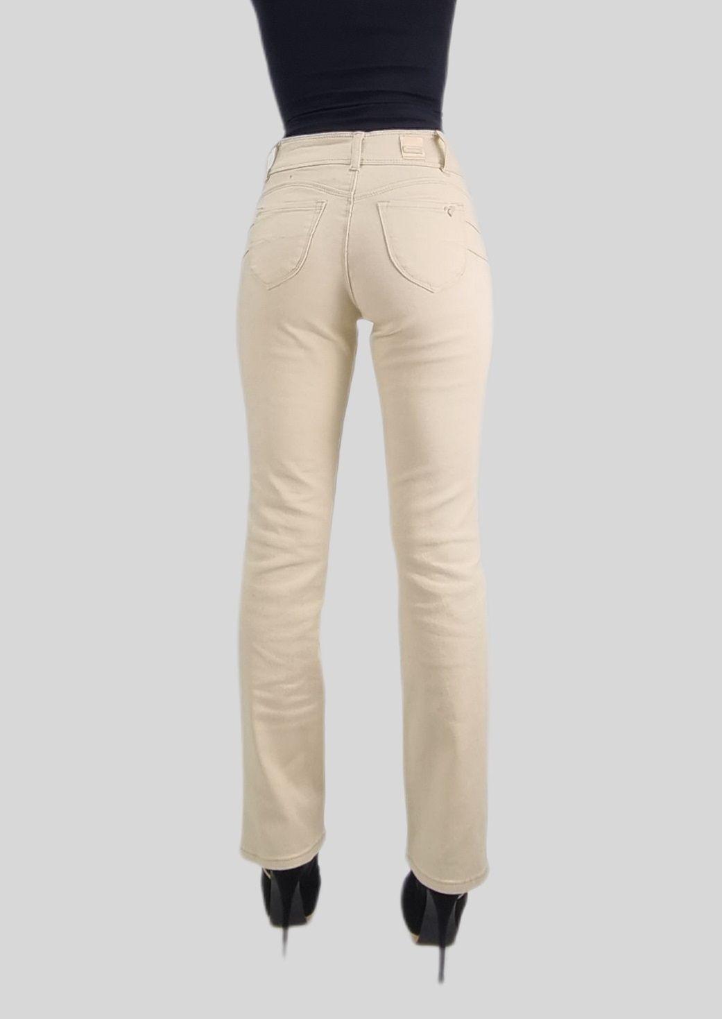 Jeans recto t.alto beige-3