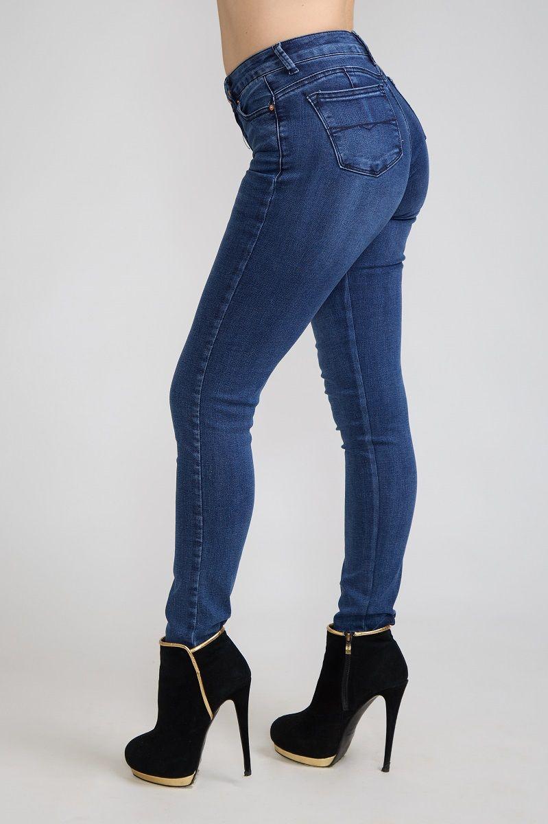 Jeans Pitillo Focalizado Azul Tentation-2