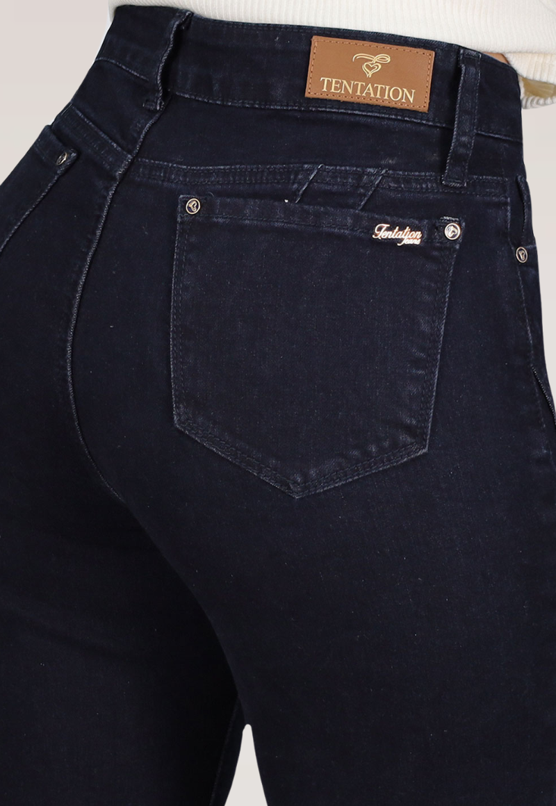 JEANS RECTO CORTES T. ALTO Black blue-3