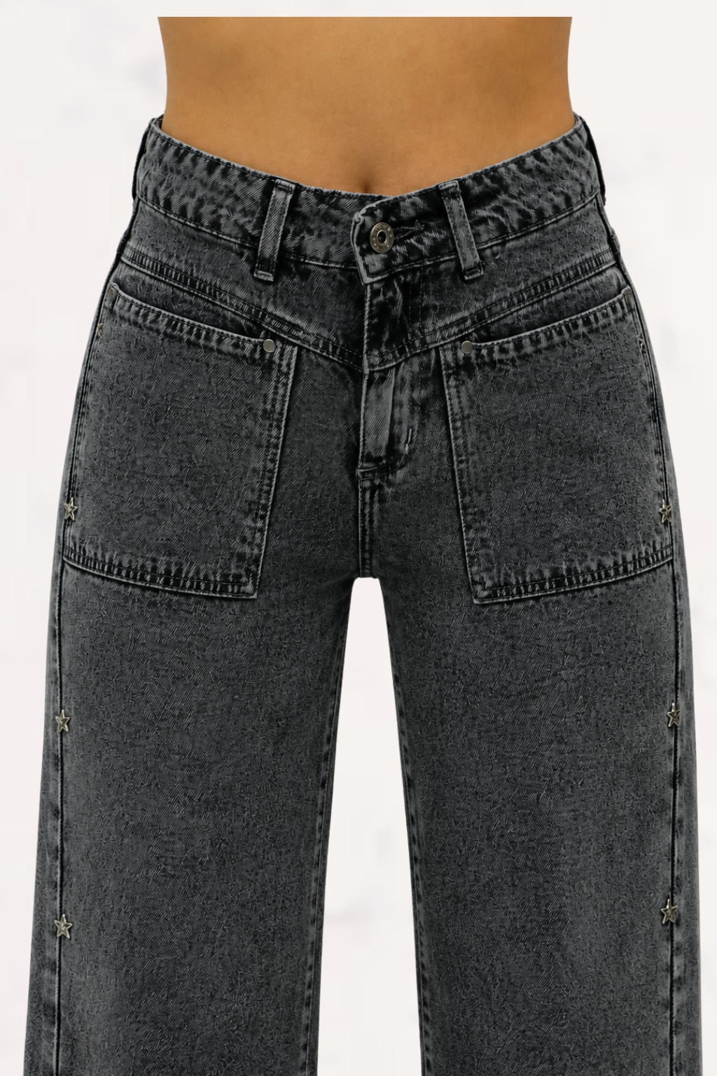 Wide Leg  Con Estrellas Rigido-3