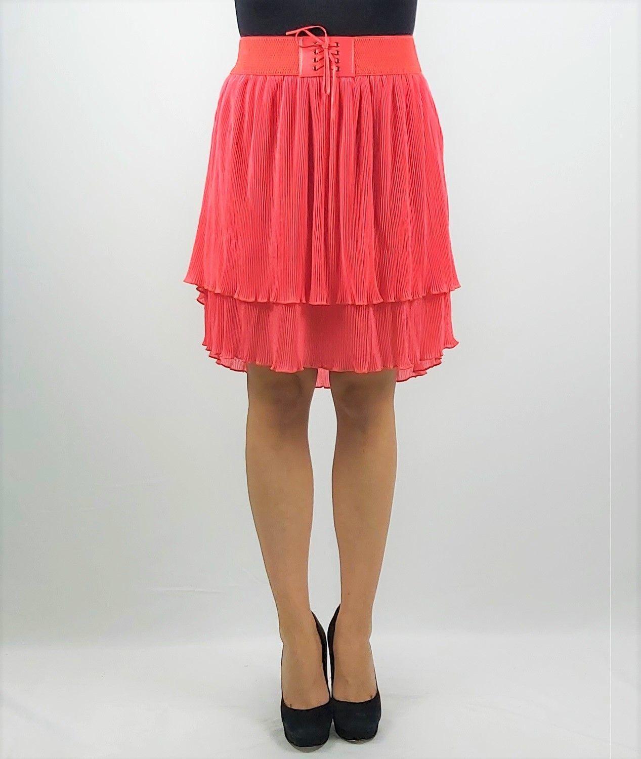 Falda chiffon cintura -0