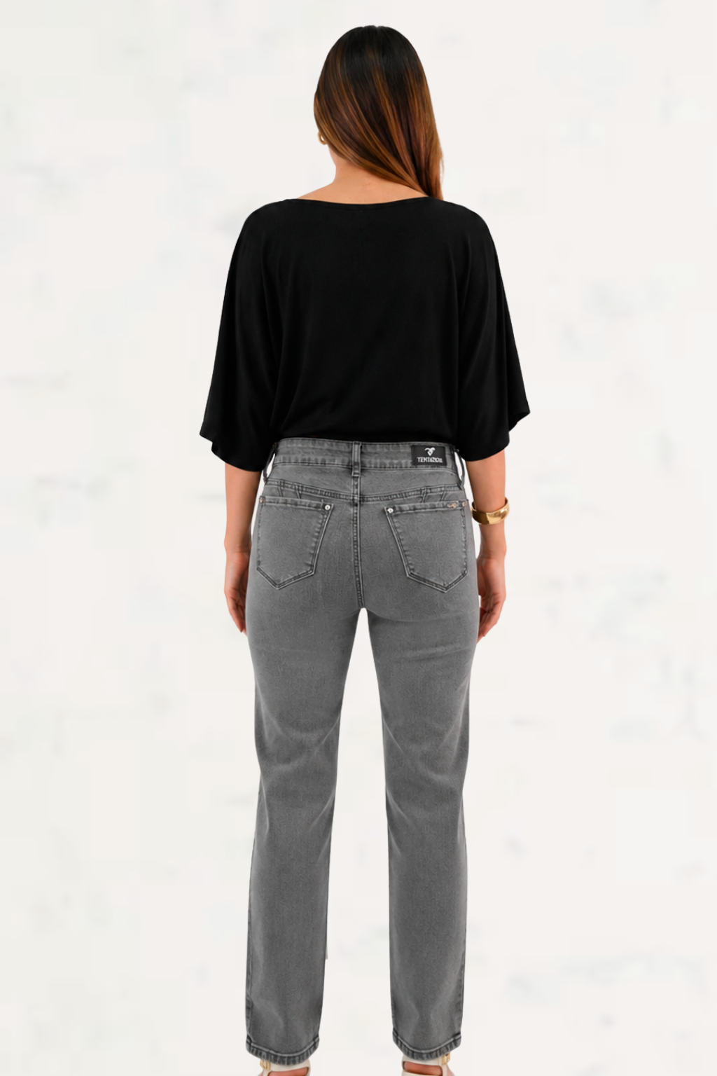 Jeans Recto Gris Elasticado-1