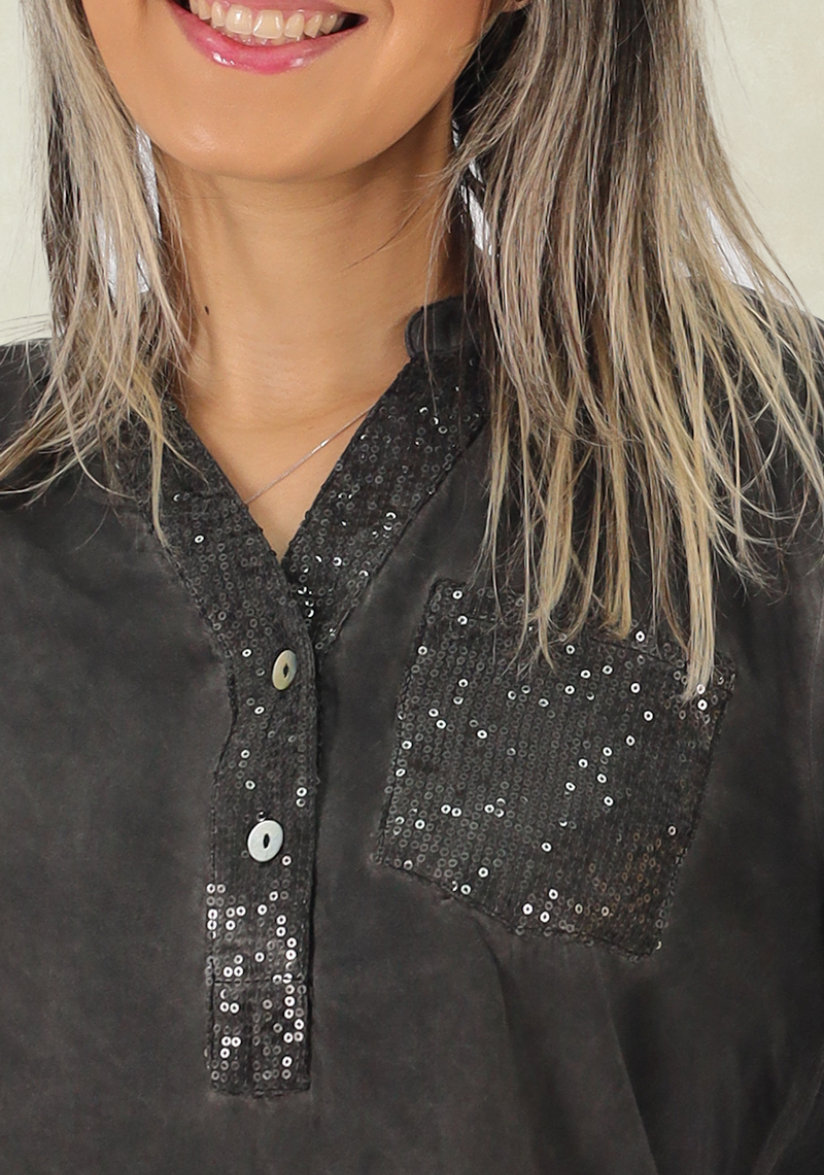 Blusa Bio Wash Aplic. Black Tentation-2