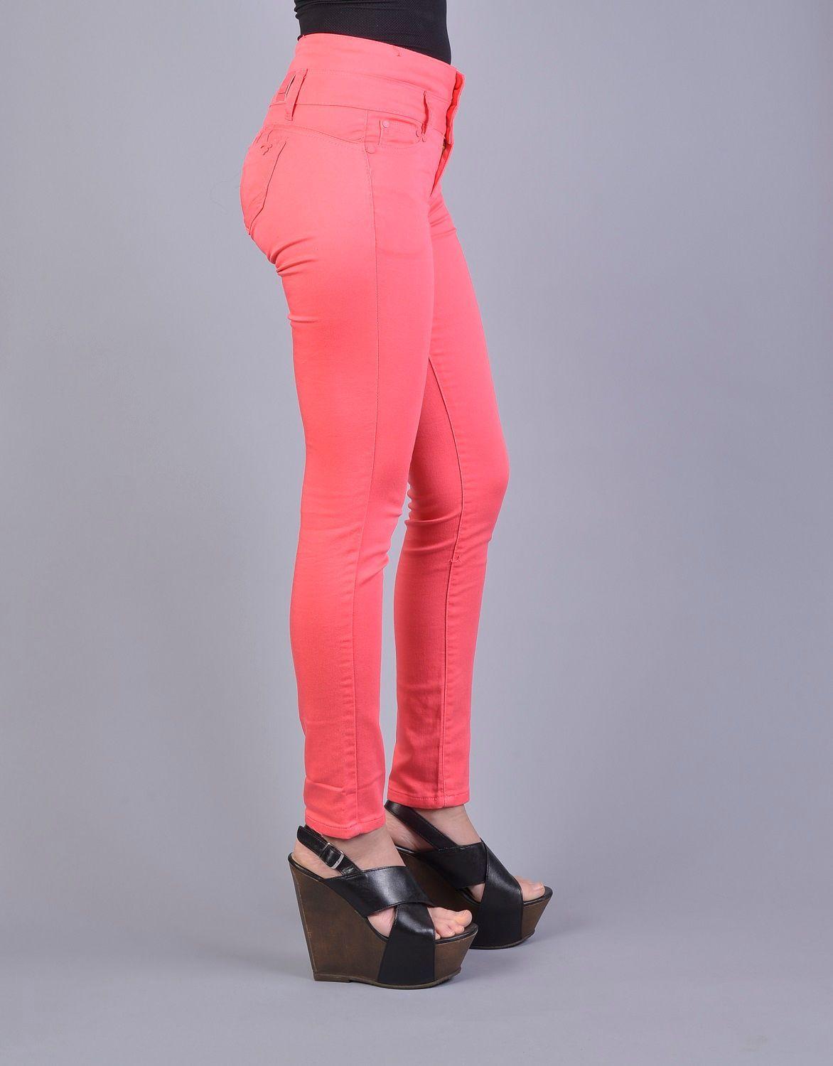 Pantalon gabardina tiro alto-1