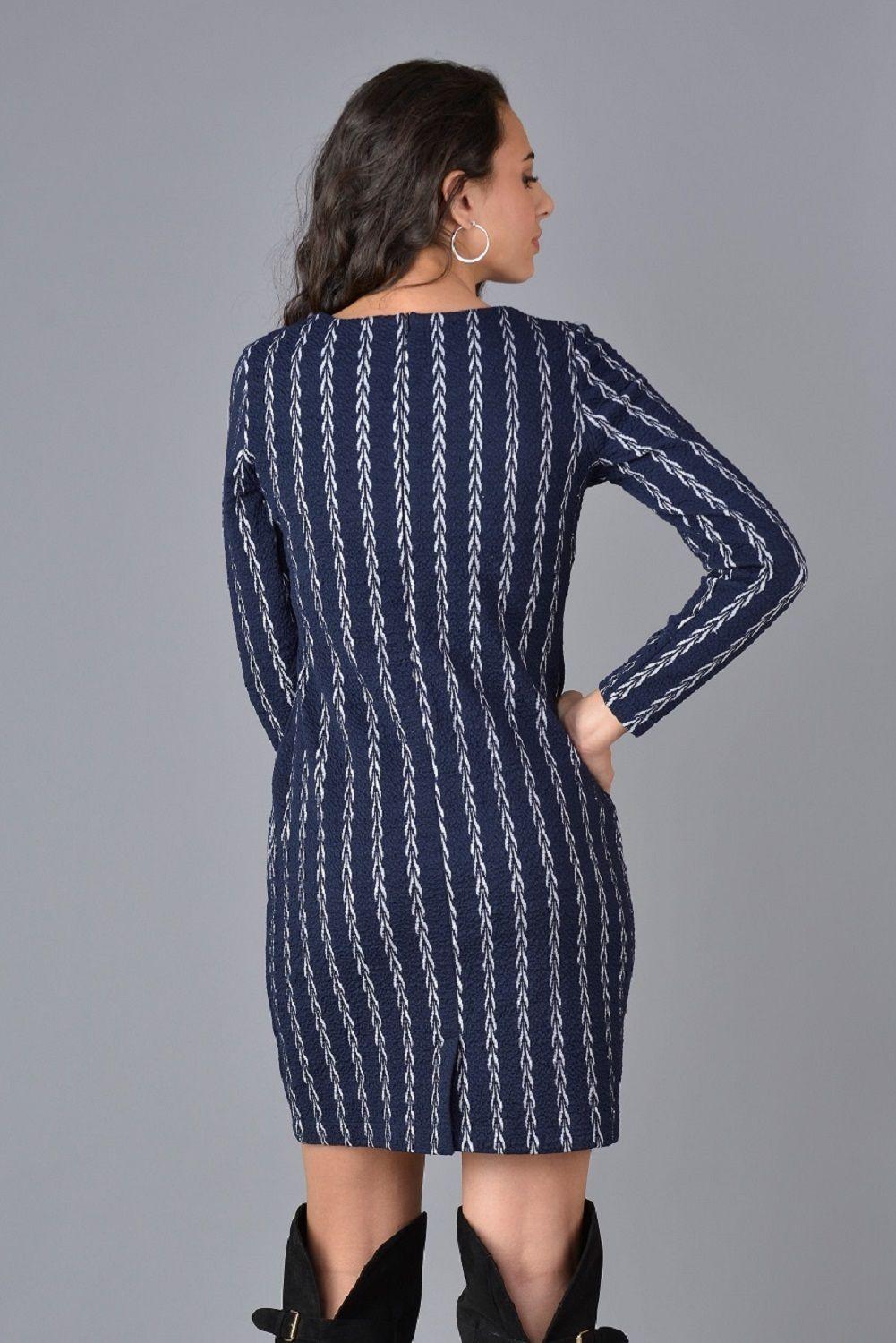 Vestido espiga azul-2