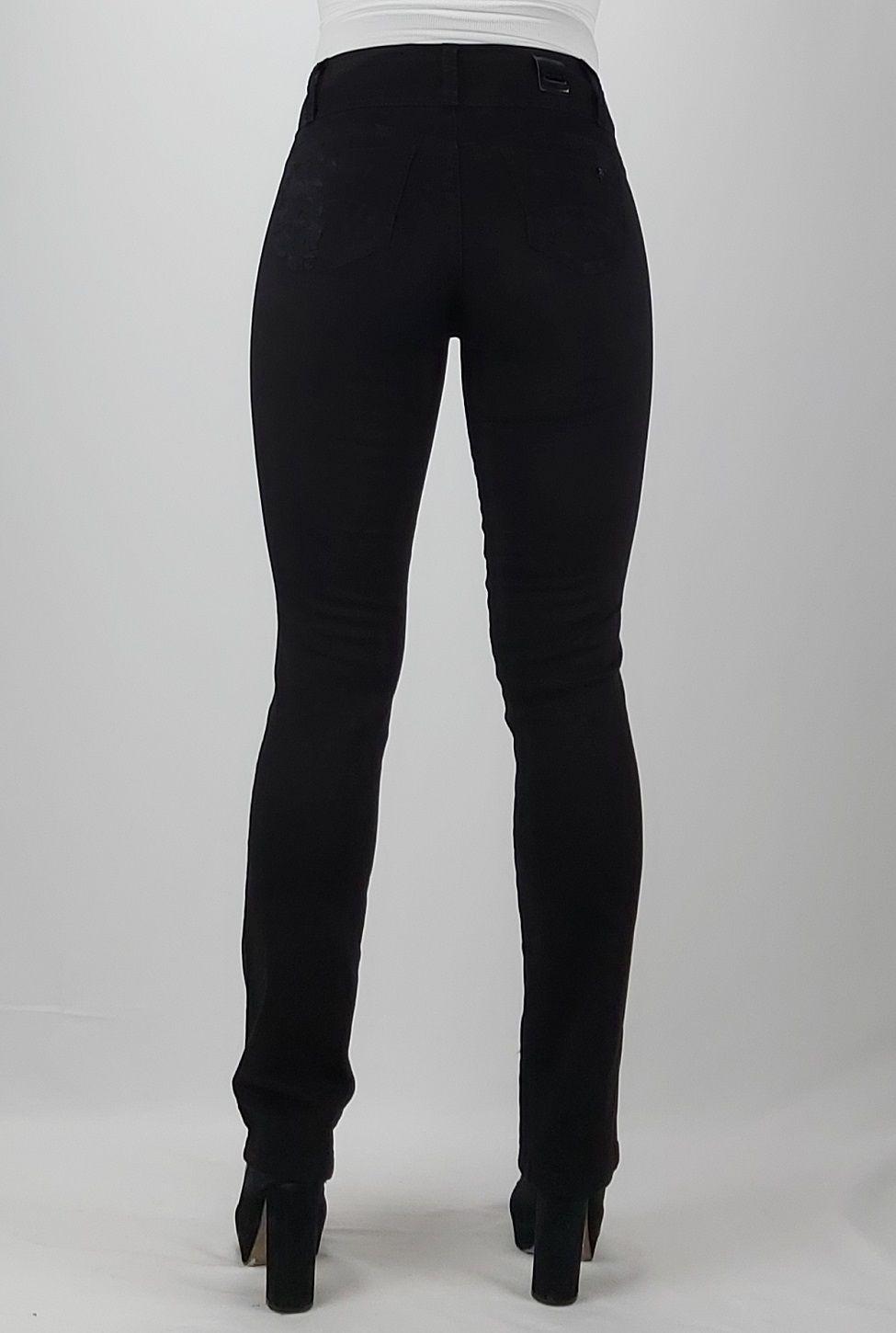 Pantalon gab. bordado t alto recto negro-1