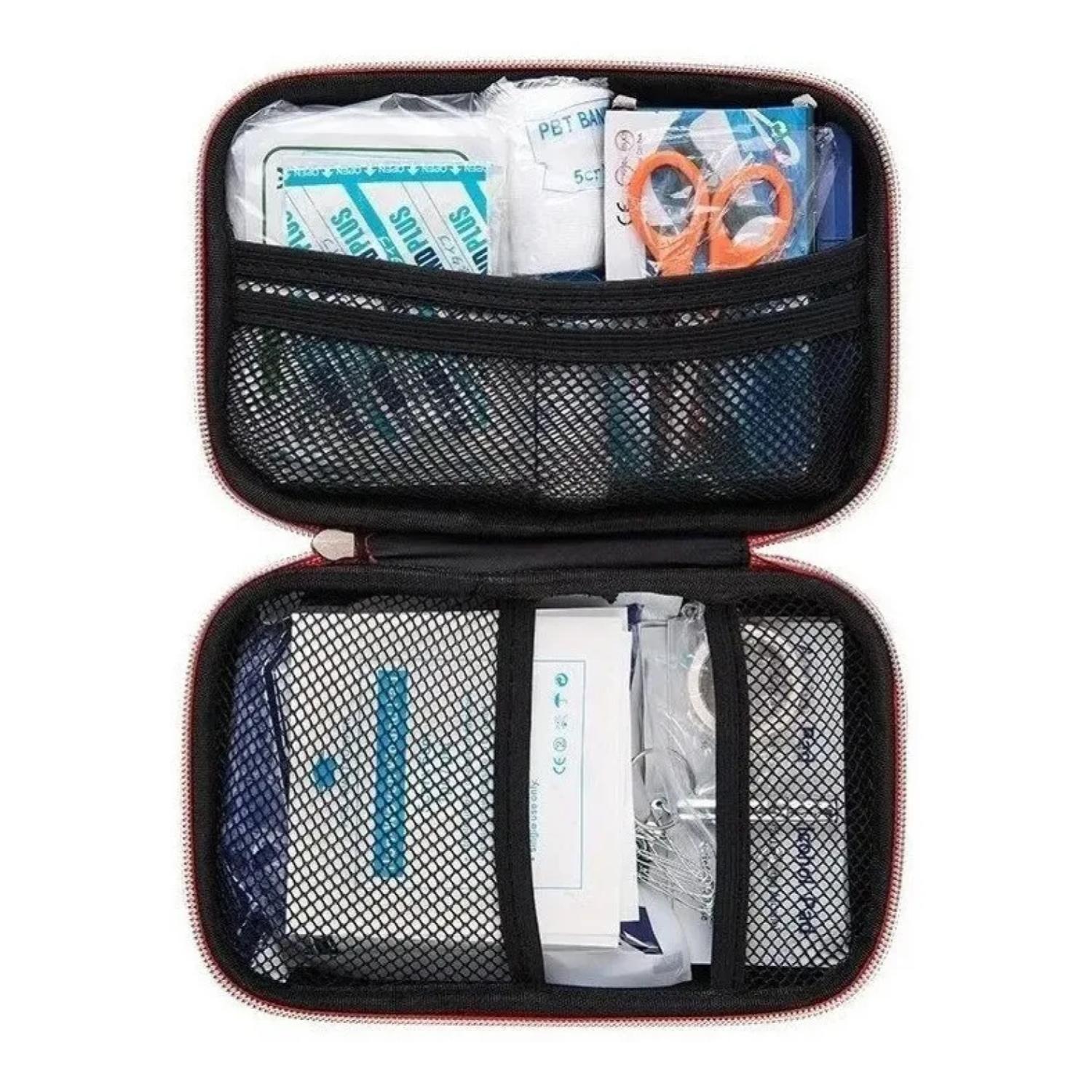 Botiquín de Emergencia Primeros Auxilios Camping con Manta Termica-3