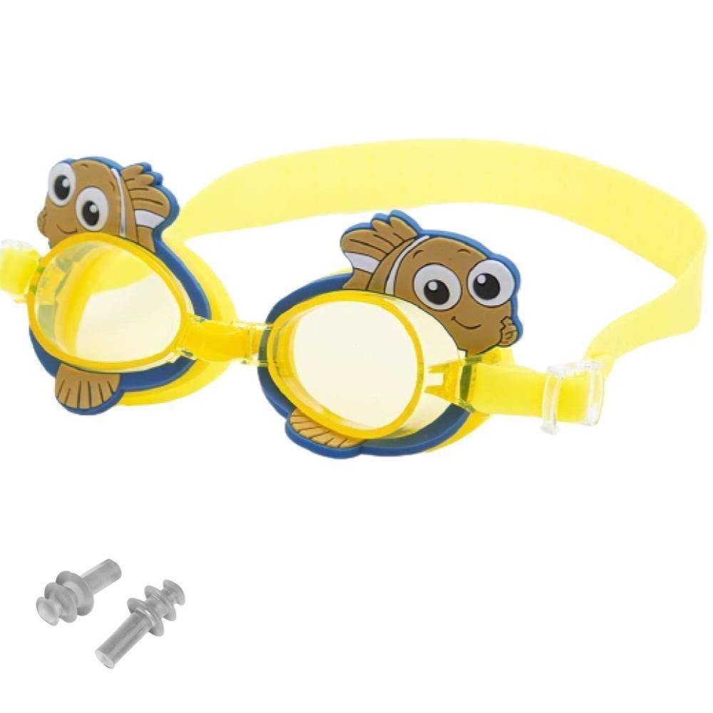 Lentes De Natacion Para Niños Con Tapones de Oido - Pez nemo-0
